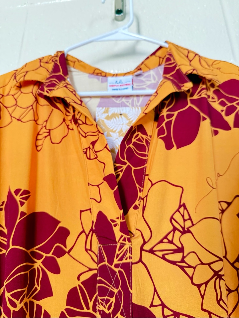 Makanani Dress Simply Sisters by Lola Miller Woven Bamboo Aloha Wear Hilo Sz S - Picture 3 of 12